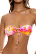 Luli Fama Retro Dream Drawstring Bandeau Top